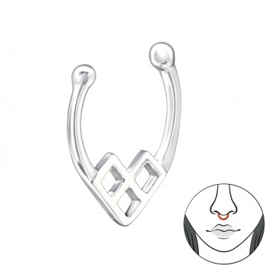 Geometric - 925 Sterling Silver Nose Studs SD30957