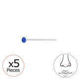 Silver 1.5Mm Nose Studs - 925 Sterling Silver Nose Studs SD31484