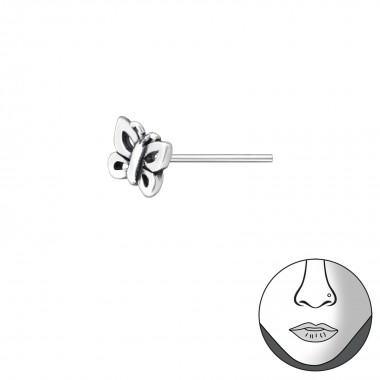 Butterfly - 925 Sterling Silver Nose Studs SD35758