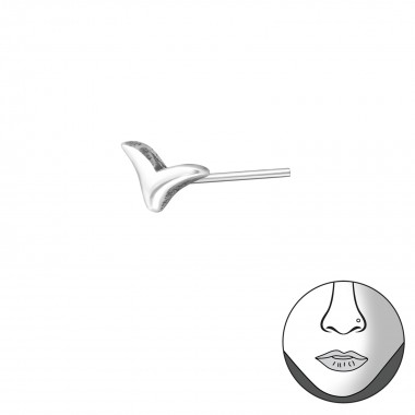Whale's Tail - 925 Sterling Silver Nose Studs SD35762
