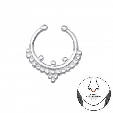 Bali - 925 Sterling Silver Nose Studs SD36215