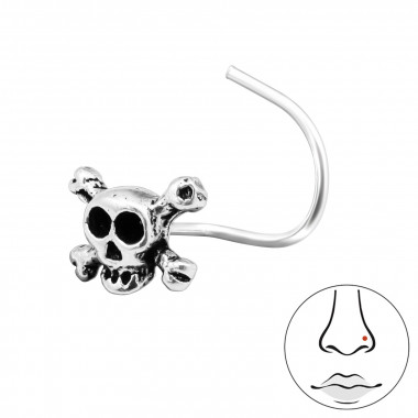 Skull - 925 Sterling Silver Nose Studs SD42488