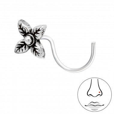 Flower - 925 Sterling Silver Nose Studs SD42489