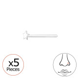 Star - 925 Sterling Silver Nose Studs SD42569