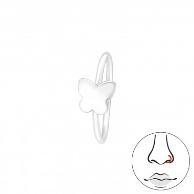 Butterfly - 925 Sterling Silver Nose Studs SD42571