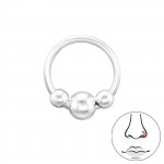 3mm Ball - 925 Sterling Silver Nose Studs SD46391