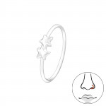 Stars - 925 Sterling Silver Nose Studs SD47592