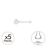 Round 2mm - 925 Sterling Silver Nose Studs SD48030