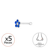 Flower - 925 Sterling Silver Nose Studs SD48048