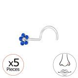Flower - 925 Sterling Silver Nose Studs SD48049