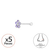 Flower - 925 Sterling Silver Nose Studs SD48052