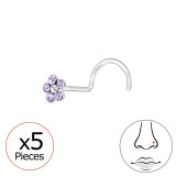 Flower - 925 Sterling Silver Nose Studs SD48053