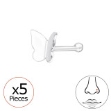 Butterfly - 925 Sterling Silver Nose Studs SD48082