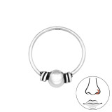 Bali - 925 Sterling Silver Nose Studs SD48095