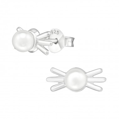 Candy - 925 Sterling Silver Pearl Stud Earrings SD38778