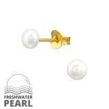 4mm - 925 Sterling Silver Pearl Stud Earrings SD46657