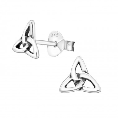 Pattern - 925 Sterling Silver Simple Stud Earrings SD1160