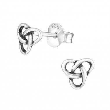 Pattern - 925 Sterling Silver Simple Stud Earrings SD1161