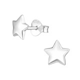Star - 925 Sterling Silver Simple Stud Earrings SD1308