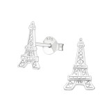 Eiffel tour - 925 Sterling Silver Simple Stud Earrings SD18881
