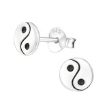 Yin-Yang - 925 Sterling Silver Simple Stud Earrings SD20830