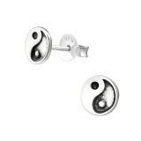 Yin-Yang - 925 Sterling Silver Simple Stud Earrings SD20831