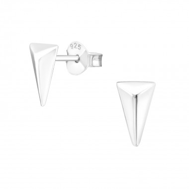 Triangle - 925 Sterling Silver Simple Stud Earrings SD20841