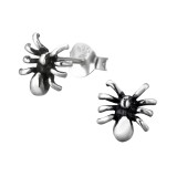 Spider - 925 Sterling Silver Simple Stud Earrings SD21539