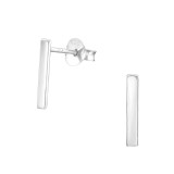 Rectangle - 925 Sterling Silver Simple Stud Earrings SD22568