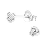 Knot - 925 Sterling Silver Simple Stud Earrings SD22958