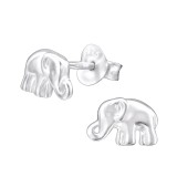 Elephant - 925 Sterling Silver Simple Stud Earrings SD26991