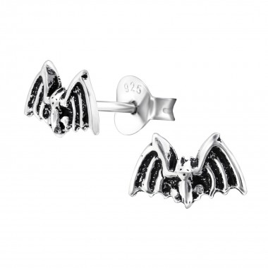 Bat - 925 Sterling Silver Simple Stud Earrings SD28273