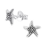 Starfish - 925 Sterling Silver Simple Stud Earrings SD29604