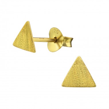 Triangle - 925 Sterling Silver Simple Stud Earrings SD29618
