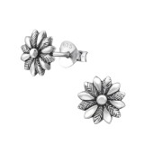 Flower - 925 Sterling Silver Simple Stud Earrings SD29626