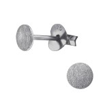 Round - 925 Sterling Silver Simple Stud Earrings SD29632