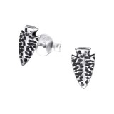 Geometric - 925 Sterling Silver Simple Stud Earrings SD31176