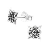 Celtic - 925 Sterling Silver Simple Stud Earrings SD31609