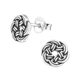 Celtic - 925 Sterling Silver Simple Stud Earrings SD31682