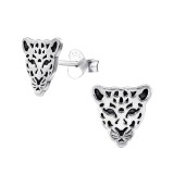 Tiger - 925 Sterling Silver Simple Stud Earrings SD32195