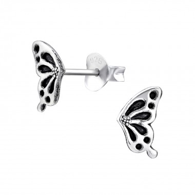 Butterfly - 925 Sterling Silver Simple Stud Earrings SD33260