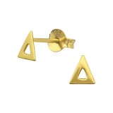 Triangle - 925 Sterling Silver Simple Stud Earrings SD35063