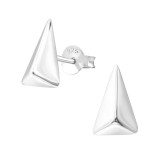 Triangle - 925 Sterling Silver Simple Stud Earrings SD37332