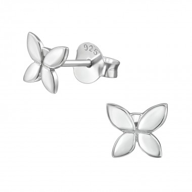 Butterfly - 925 Sterling Silver Simple Stud Earrings SD38916