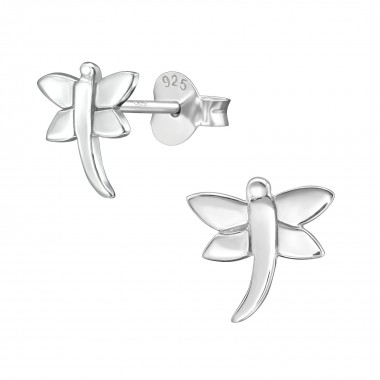Dragonfly - 925 Sterling Silver Simple Stud Earrings SD38934