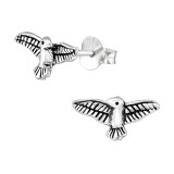 Eagle - 925 Sterling Silver Simple Stud Earrings SD39132