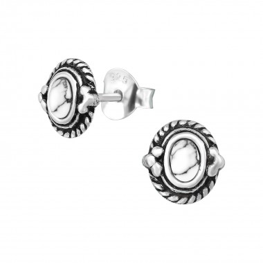 Bali - 925 Sterling Silver Simple Stud Earrings SD39339