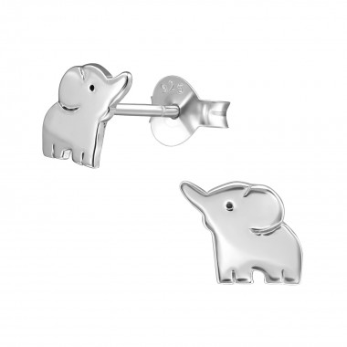 Elephant - 925 Sterling Silver Simple Stud Earrings SD39652