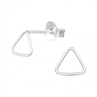 Triangle - 925 Sterling Silver Simple Stud Earrings SD39719