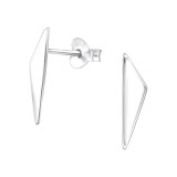 Triangle - 925 Sterling Silver Simple Stud Earrings SD39927
